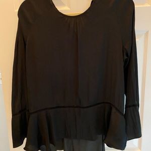 Long bell sleeved target blouse